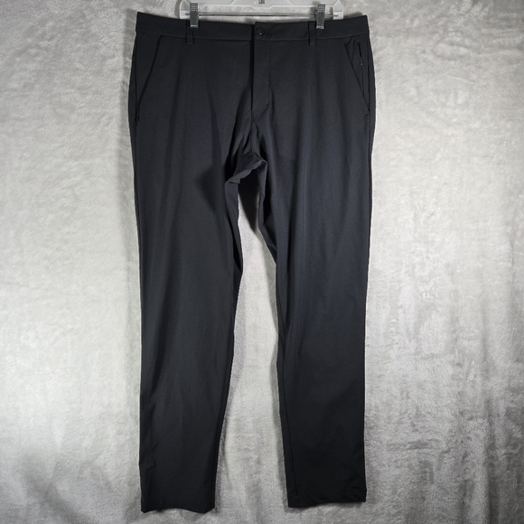 Lululemon Men’s Commission ABC Trouser Classic 38x34 Obsidian Warpstream NWT - Picture 1 of 10
